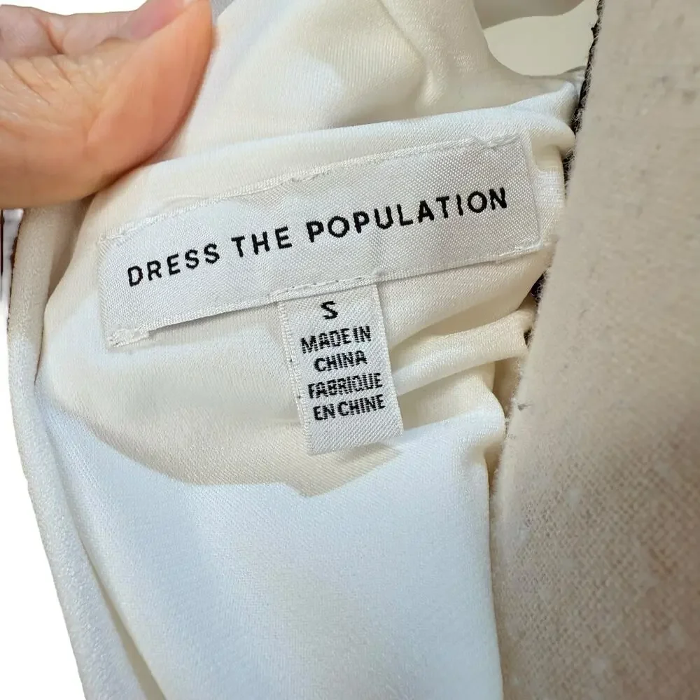 Dress the Population Sleeveless Mermaid Dress Wedding Bridal Floor Length Small - Picture 11 of 11